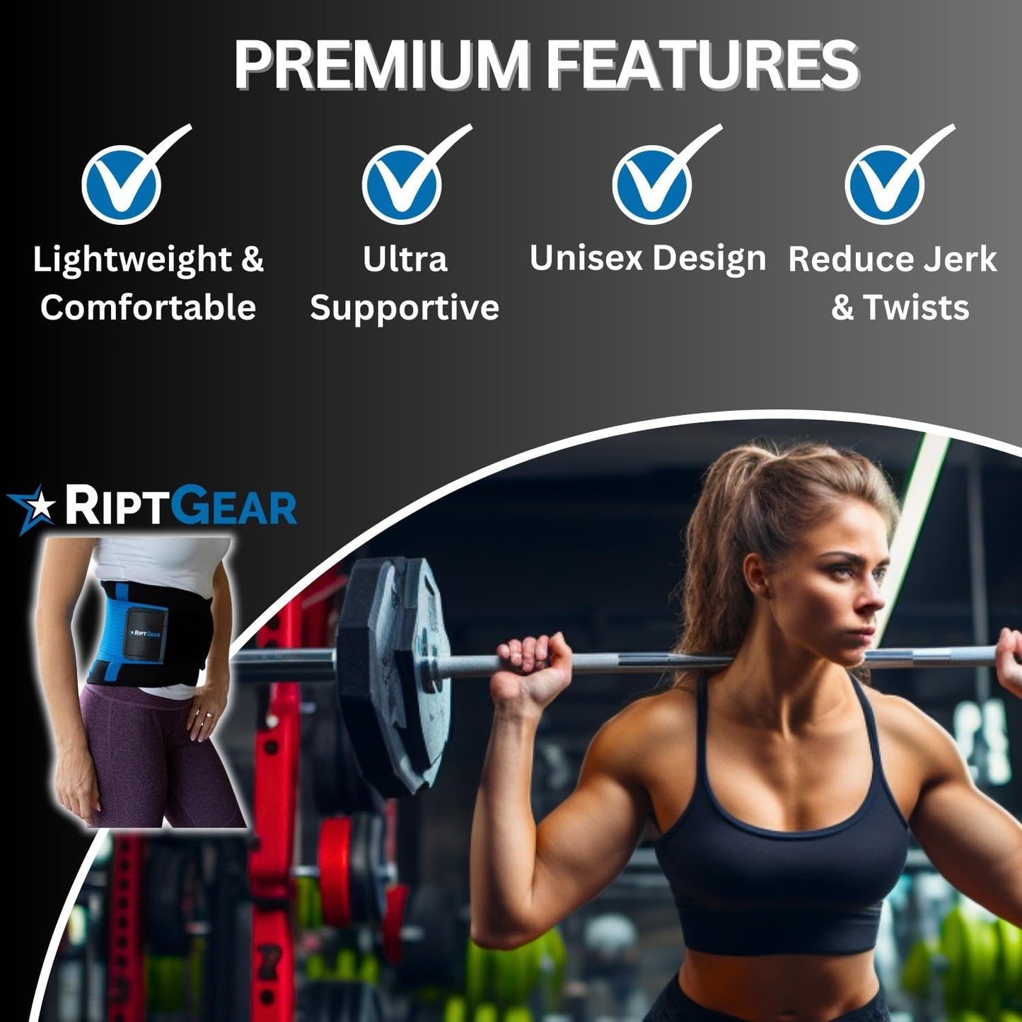 Back Brace for Lower Back Pain Relief - Breathable Back Brace for Men and Women - Ideal for Lifting, Work, Sciatica, Herniated Disc, and Lumbar Support - Blue, XXXL (Waist: 44"-47")