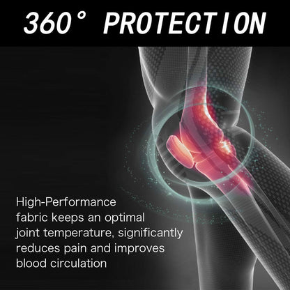 Professional Knee Brace Compression Sleeve - Full Leg Sleeves Long Compression Leg Sleeve Knee Braces for Women and Men, Knee Sleeves Support with Patella Gel Pads & Side Stabilizers for Running,Meniscus Tear,Arthritis,Joint Pain Relief