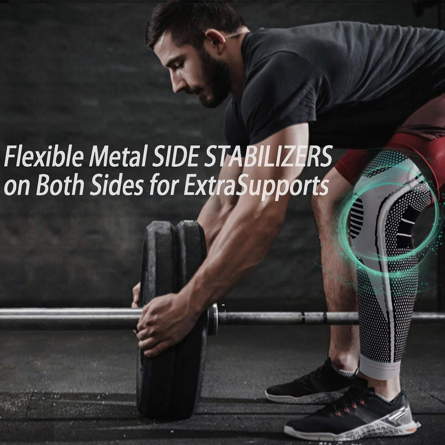 Professional Knee Brace Compression Sleeve - Full Leg Sleeves Long Compression Leg Sleeve Knee Braces for Women and Men, Knee Sleeves Support with Patella Gel Pads & Side Stabilizers for Running,Meniscus Tear,Arthritis,Joint Pain Relief
